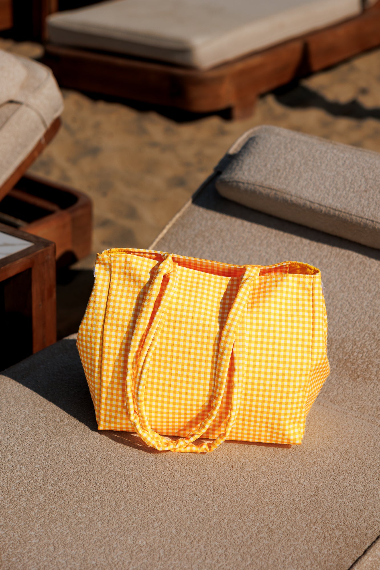 Borsa A Spalla Vichy giallo
