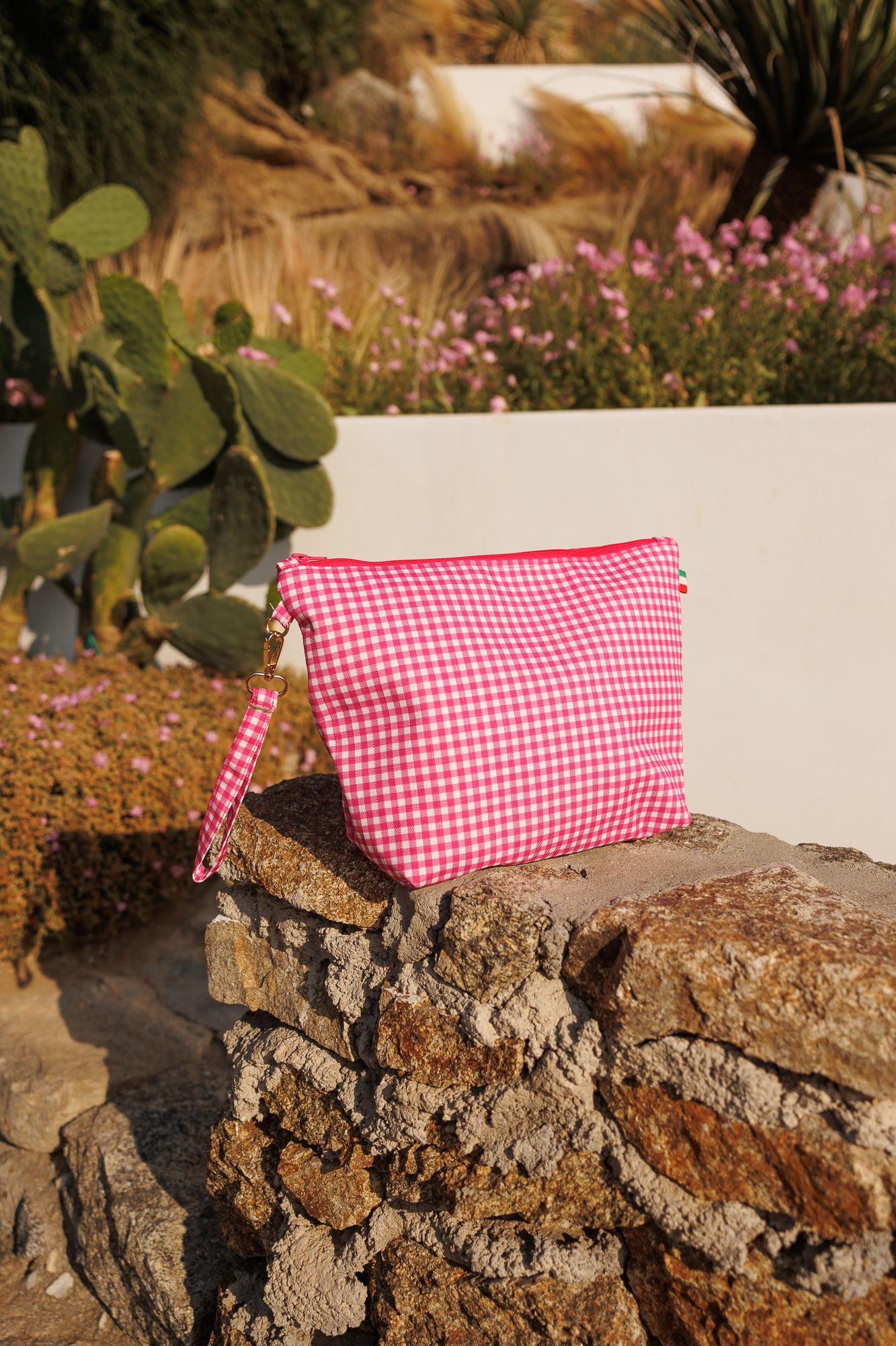 Borsello Vichy fuxia