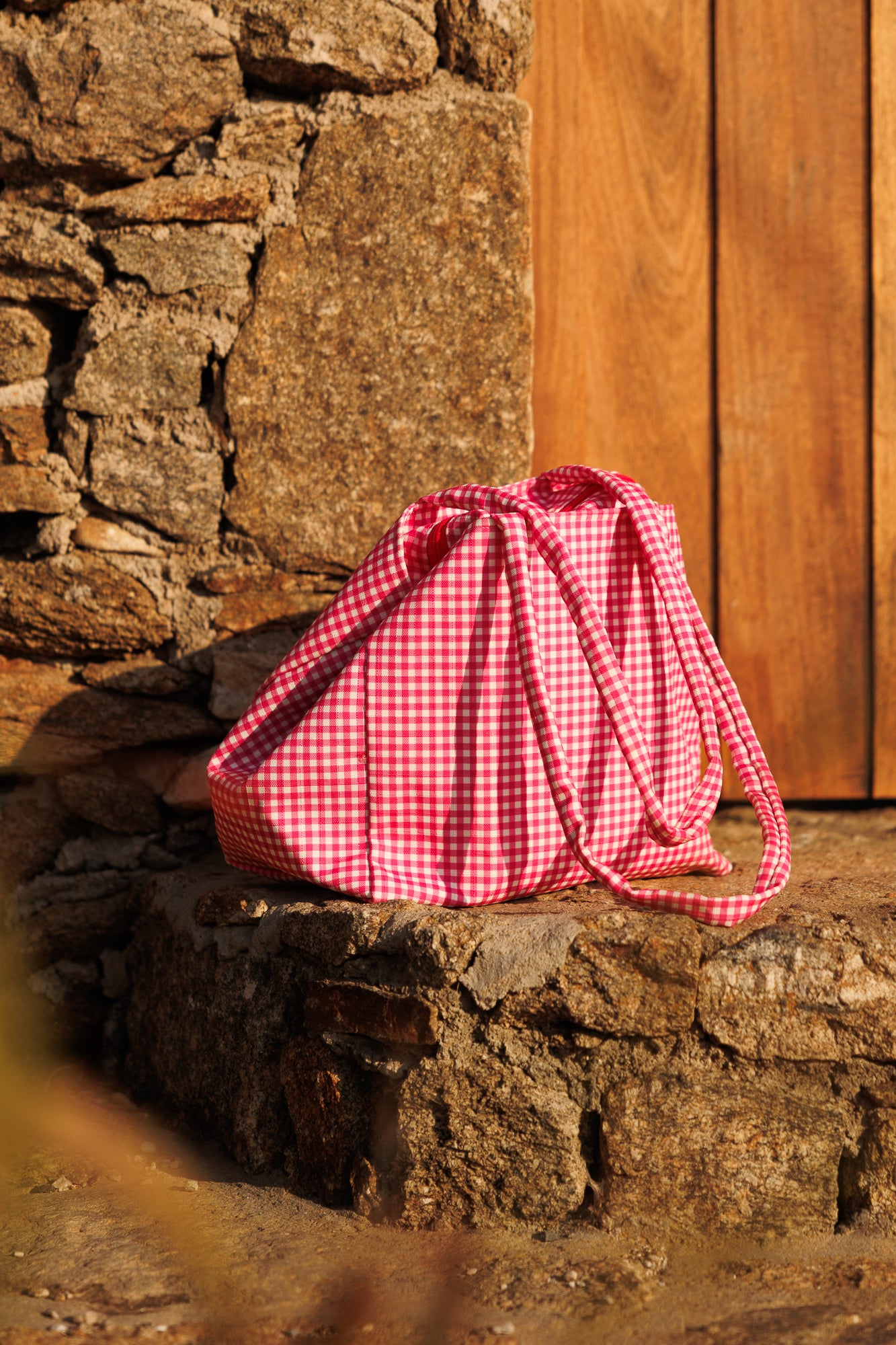 Borsa A Spalla Vichy fuxia