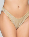 Brasiliana "V" Taglio Glitter Champagne