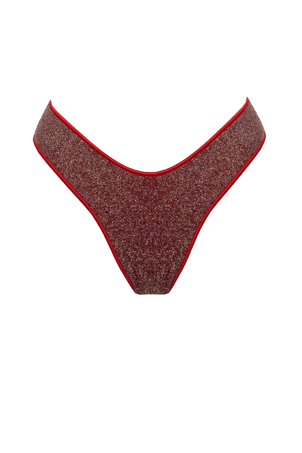 Brasiliana "V" Glitter Cherry