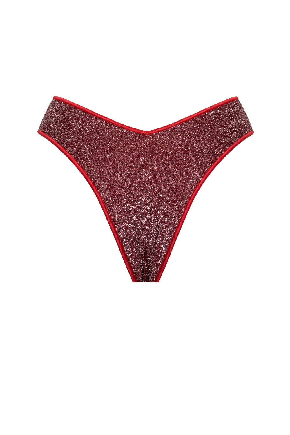Brasiliana "V" Glitter Cherry
