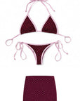 Bikini Pois con mini gonna