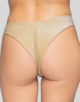 Brasiliana "V" Taglio Glitter Champagne