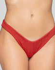 Brasiliana "V" Taglio Glitter New Red