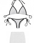 Bikini Pois con mini gonna