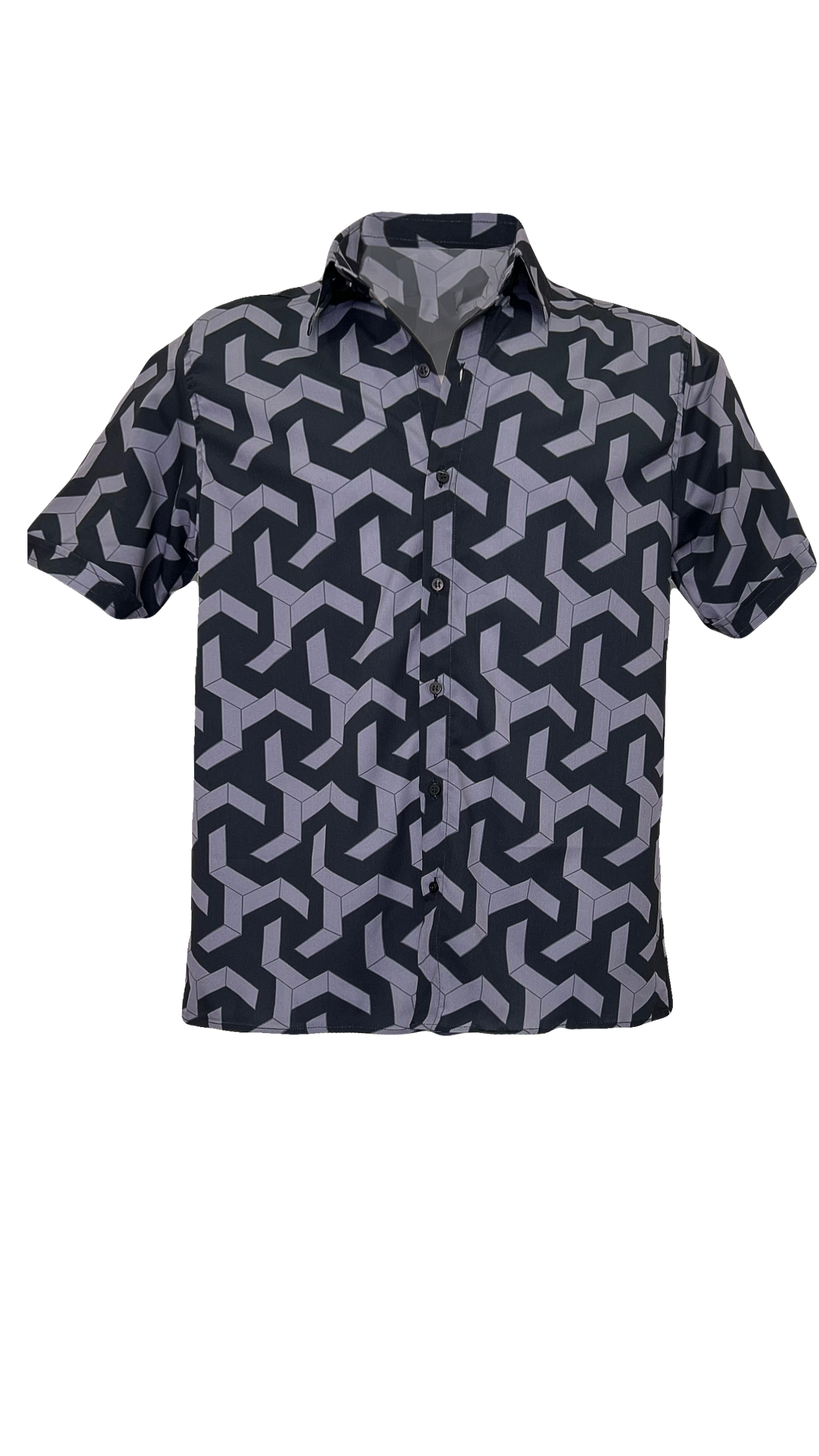 Lead Tangram Patterned Shirt