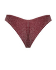 Brasiliana "V" Taglio Glitter Cherry