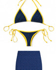 Bikini Pois con mini gonna